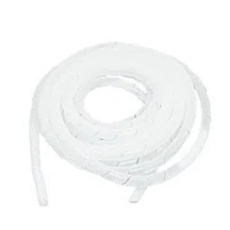 8mm Spiral Wrapping Band White 10M for Wires image 1