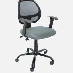 cellbell Tyto Breathable Mesh Ergonomic Chair in Grey Colour image 3