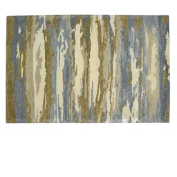 saraswatii global Blue Abstract Woollen Carpets image 2
