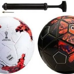 kiraro Set of CR7 & Russia Red 2017 Football With Air Pump Football - Size: 5-picture-16