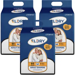 Adult Diaper, Tape Style, Waist Size (28-42 inches | 71-105 cm),Pack of 3 Adult Diapers - M-image-3