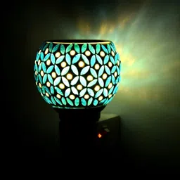 bfaast LED Kapoordani/Aroma Oil Diffuser With On Off Switch For Burner & Night Bulb Glass, Plastic Incense Holder-picture-20