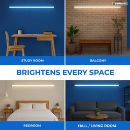 luminotech TeknoLite 40W 4ft LED Batten 40 W 124 cm Tube Light image 2