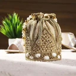 falcon bag Girls Gold Potli-picture-20