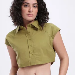 Women Regular Fit Solid Casual Shirt-image-19