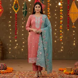 fashionwear Cotton Silk Blend Women Churidar-picture-13