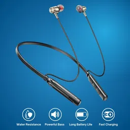 usmart 50 Hours Playtime Bluetooth Wireless Neckband headphones Earphone Bluetooth & Wired Headset image 4
