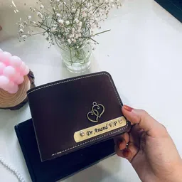 navyaarts Men & Women Casual, Ethnic, Evening/Party, Formal, Travel, Trendy Brown Artificial Leather, Genuine Leather Wallet-picture-30