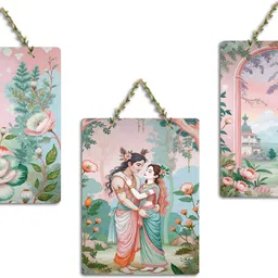 artvibes Eternal Bond Of Divine Couple In Garden Wall Hanging Home Decorative (WH_9649N)-picture-45