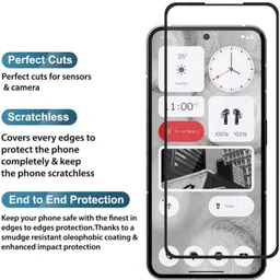 EITANSHA CREATION Edge To Edge Tempered Glass for Nothing Phone 2a Plus, Nothing Phone 2a, Nothing Phone 2A Plus image 2