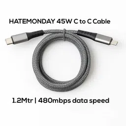 HATEMONDAY USB Type C Cable 3 A 1.2 m 45Watts C to C-picture-29