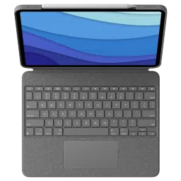 logitech Combo Touch Bluetooth Detachable Keyboard for Apple iPad Pro 12.9 Inch (5th & 6th Gen) with Touchpad (Adjustable Kickstand, Oxford Grey)-picture-27