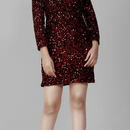 Women Bodycon Black Above Knee/Mid Thigh Length Dress-image-22