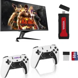 Voila GD30 Retro Plug & Play Video Game Console with 2 Players Support 128 GB with NES, PS1, PSP, Nintendo with Action, Fighting and Racing Games, 1080P Graphics image 4