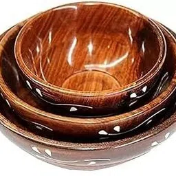 ecowuud Wooden Serving Bowl white-BOWL-SET-OF-3 image 3