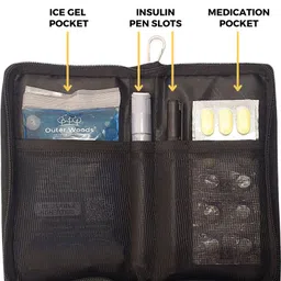 outer woods Insulin Cooling Wallet for Diabetics with Two Free Ice Gel Packs Insulin Cooling Wallet Pack image 2