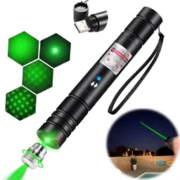 CAREVISTA Standard Green Laser Light Pointer With Different Modes, Rechargeable-picture-22