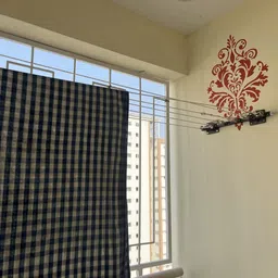 roborich Steel Wall Cloth Dryer Stand 6T-FLAT-BLACK-FLIP-68 image 2