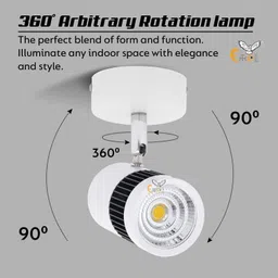 errol 3 watt spot light,focus light,Color-Warm White Spot Light Ceiling Lamp image 3