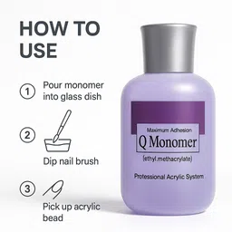 fidah Professional Q Monomer Acrylic System 150ml (Purple) image 2
