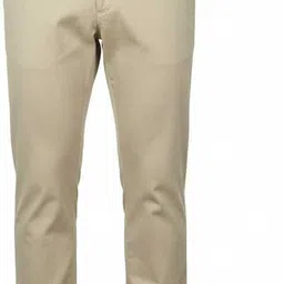 zyra Men Regular Fit Cream Cotton Blend Trousers image 1