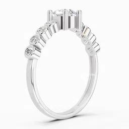 Sparkles Lab Grown Diamond 14kt White Gold ring image 3