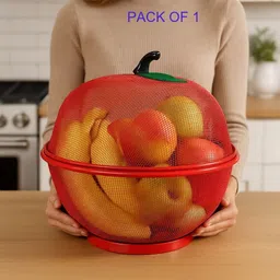 divine impex FRUITBASKET-REDKY Iron Fruit & Vegetable Basket-picture-12