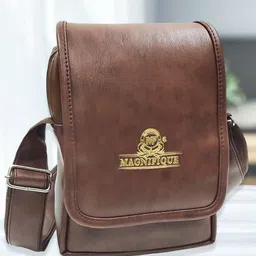 Brown Men & Women Sling Bag Brown Sling bag for Women and Girls / Side bag / Handbag / Cross body bag-image-46