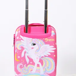 harsehaj products Small Cabin Suitcase (16 inch) 4 Wheels - New Style Unicorn Printed Pattern Suitcase & Extra Light Weight Kids - Multicolor image 2