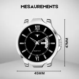 rustet Day & Date Analog Watch- For Boys Antique 2.0 Day & Date Softest Silicone Strap Analog image 4