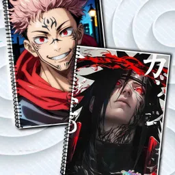 noteit Cursed Hero & Rogue Ninja Edition (Inspired by Jujutsu & Uchiha) A5 Notebook unruled 200 Pages-picture-48