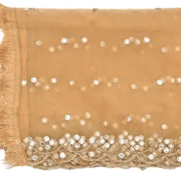 youthquake Net Embellished Gold Women Dupatta image 2