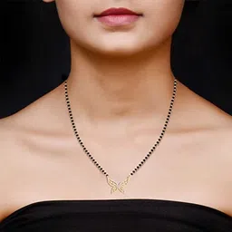 dishis 14K/18K Yellow/Rose/White Gold And Diamond Mangalsutra for Women image 2