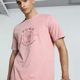 Puma Classics Graphic Typography Printed Crew Neck Cotton T-Shirt-picture-55