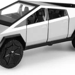 zuigo Cybertruck Pull Back Metal Car 1:36 Alloy Diecast Toy Car Light & Music image 2