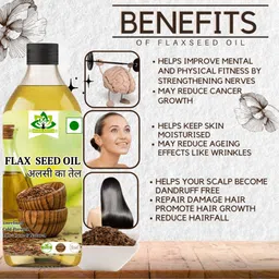 aura kriya Pure Flaxseed Oil | Nourish Your Body, Mind & Health from Within Flaxseed Oil image 4