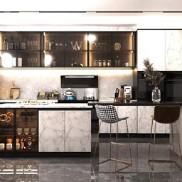 amezia White High Gloss Marble Furniture Self Adhesive Wallpaper 200 x 61 cm image 3