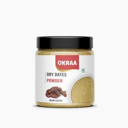 okraa Dates Powder / Dry Kharik Powder ( Spray Dry Dates Powder) - 100 GM Energy Drink-picture-27
