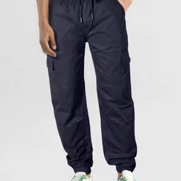 just black Men Cargos image 2