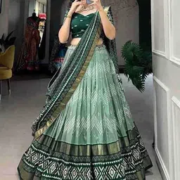 ridhisidhiwears Ikat Semi Stitched Lehenga Choli-picture-23