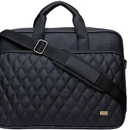 Men & Women Black Messenger Bag - Extra Spacious-image-45