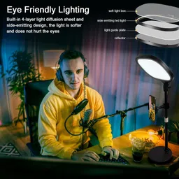 WHEELZ&MOUNTZ Light Video Light Adjustable Fill Light Five Color Temperatures 3200K-5600K Flash image 5