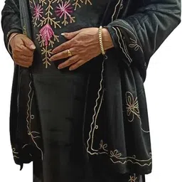 harsh Women Velvet Kurti Pant Dupatta Set image 2