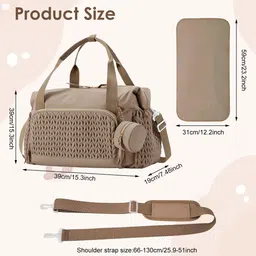 gustave Large Capacity Diaper Bag for Moms Travel Tote Hospital Baby Bag with Case Diaper Bag image 2