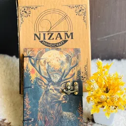 nizam handcraft Deer moon Printed Diary Notebook With Lock Clasp For Gift/Office A5 Diary 200 200 Pages-picture-41