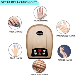 ACUMART Hand Guard Palm Battery Powered Acupressure Hand Massager with Heat Air Pressure Acupressure Point Massager for Relax Hand Pain Massager image 5