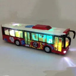 darvice Long Bus Toy For Kid London Bus Light Sound Music Openable Door Toy Bus-picture-17
