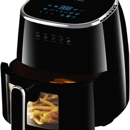 inalsa Tasty Fry CDW 5.5 | Non‑Toxic Ceramic‑Coated Basket |1600 W|Visible Window Air Fryer image 1