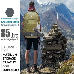 azad Large 85 L Backpack Army Backpack for casual with extra space image 3
