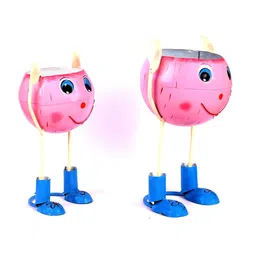 craft tree Doll Set Of 2 Pink Metal Desk Pots image 5